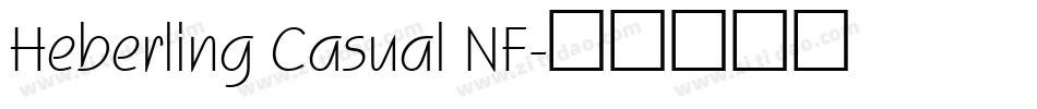 Heberling Casual NF字体转换